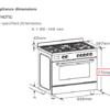 Midea 90cm Freestanding Stove with Gas Cooktop | 109L Oven & Sleek Design - Image 10