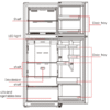 Midea 320L Top Mount Fridge Freezer Stainless Steel - Image 5