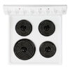 Parmco 540mm Freestanding Stove, Radiant Coil Cooktop, Electric Oven, White - Image 5