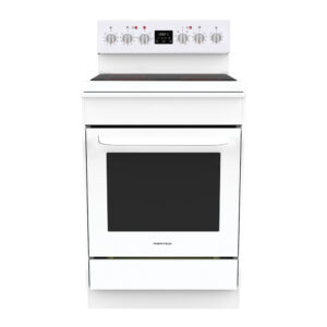 Parmco 600mm Freestanding Stove, Ceramic Cooktop, 8 Function Electric Oven, White