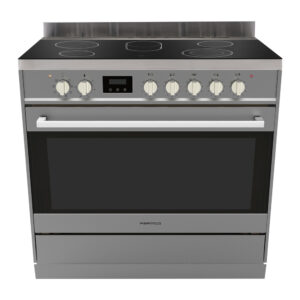 Parmco Freestanding Stove, 900mm Stainless Ceramic