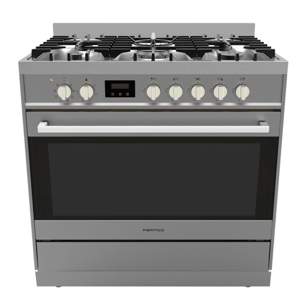 Parmco Freestanding Stove, 900mm, Combination, Stainless Steel