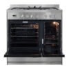 Parmco 900mm Combination Freestanding Stove, 1 & 1/2 Ovens, Stainless Steel - Image 4