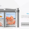 Midea 470L Cross Door Fridge Freezer Stainless Steel with Water Dispenser - Image 9