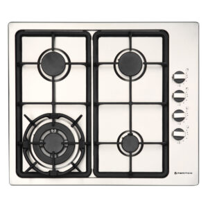 Parmco 600mm Gas Hob, 3 Burner + Wok, Stainless Steel