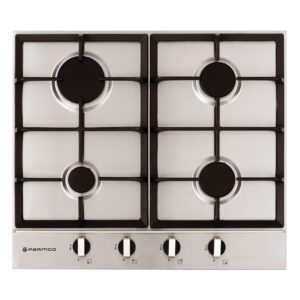 Parmco 600mm Hob, 4 Burner, Gas, Stainless Steel