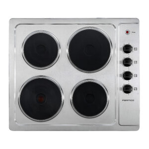 Parmco 600mm, Electric, Stainless Steel Plate, 4 Element Cooktop I Series 1