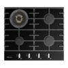 Parmco 600mm Black, Glass, 3 Burner + Wok, Gas Cooktop I Series 7 - Image 2