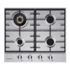 Parmco 600mm Stainless Steel, 3 Burner + WOK, Gas Cooktop - Image 2