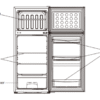 Imprasio 125L Top Mount Fridge Freezer Stainless Steel - Image 5