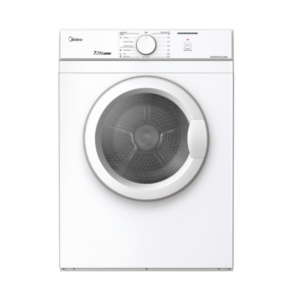 Midea 7KG Rear Venting Dryer Machine Wall Mounted or Free-standing - White Color