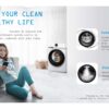 Midea 10 KG Steam Wash Front Load Titanium Washing Machine With Wi-Fi - Titanium Colour - Image 9