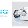 Midea 9KG Steam Wash Front Loader Washing Machine With Wi-Fi - White Color - Image 9