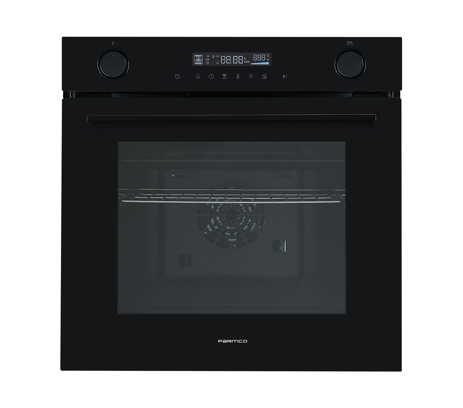 Parmco 600mm 80 Litre, 14 Function, Black Oven Series 3