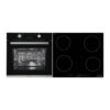 Parmco Pack PPB10C - 600mm 10 Function Black Oven and 600mm 4 Element Black Ceramic Cooktop - Image 2