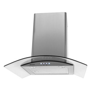 Parmco 600mm Canopy, Curved Glass, LED