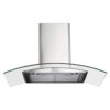 Parmco 900mm Canopy, Curved Glass, LED - Image 2