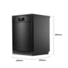 Toshiba 15 Place Settings Freestanding Dishwasher With UV Light & Auto Open - Image 3