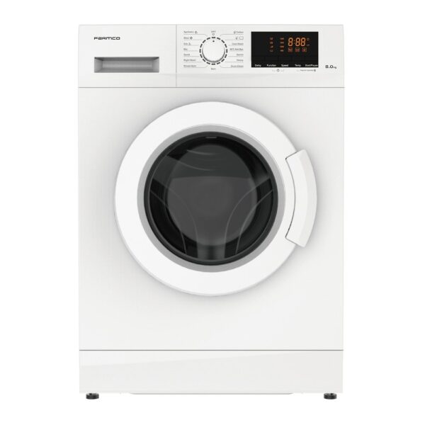 Parmco 8KG Washing Machine, White, Front Load
