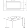 Parmco 520mm Integrated Turbo Pak Plus, Black Glass - Image 4