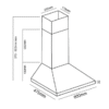 Parmco 600mm Styleline Canopy, White, 500m3h - Image 3