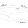 Parmco 600mm Glass Front Caprice Rangehood, White - Image 3