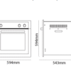 Parmco 600mm Gas Oven, 4 Function, Stainless Steel - Image 3