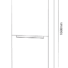 Parmco 253L Fridge Freezer, Bottom Mount, Silver - Image 5
