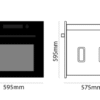 Parmco 600mm 80 Litre, 12 Function, Black, Oven Series 3 - Image 3
