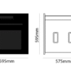 Parmco 600mm Pyrolytic, Black, 14 Function Oven, Series 6 - Image 3