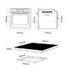 Parmco Pack PPB10I - 600mm 10 Function Black Oven and 600mm 4 Element Black Induction Cooktop - Image 3