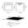 Parmco Pack PPB10C - 600mm 10 Function Black Oven and 600mm 4 Element Black Ceramic Cooktop - Image 3