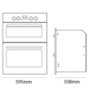 Parmco 600mm Double Oven, 7 + 4 Function, Stainless Steel - Image 3