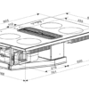 Parmco 800mm Downdraft Cooktop Induction, Black - Image 3