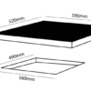 Parmco 600mm Ceramic, Black, 4 Element Cooktop I Series 1 - Image 3