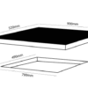 Parmco 900mm Induction, Black, Zoneless Cooktop I Series 6 - Image 3
