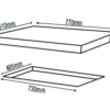 Parmco 770mm Gas Hob, 4 Burner + WOK, Stainless Steel - Image 3