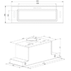 Parmco 900mm Integrated Turbo Pak Plus, Black Glass - Image 4
