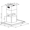 Parmco 600mm Canopy, Slim Box, Stainless Steel, LED - Image 3