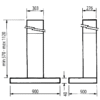 Parmco 900mm Canopy, Slim Box, Stainless Steel, LED - Image 3