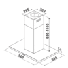 Parmco 900mm Island Canopy, Low Profile - Image 3
