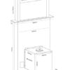 Parmco 600mm Rear Riser Downdraft, Glass - Image 5