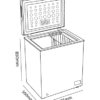 Parmco 142L Chest Freezer, White - Image 5